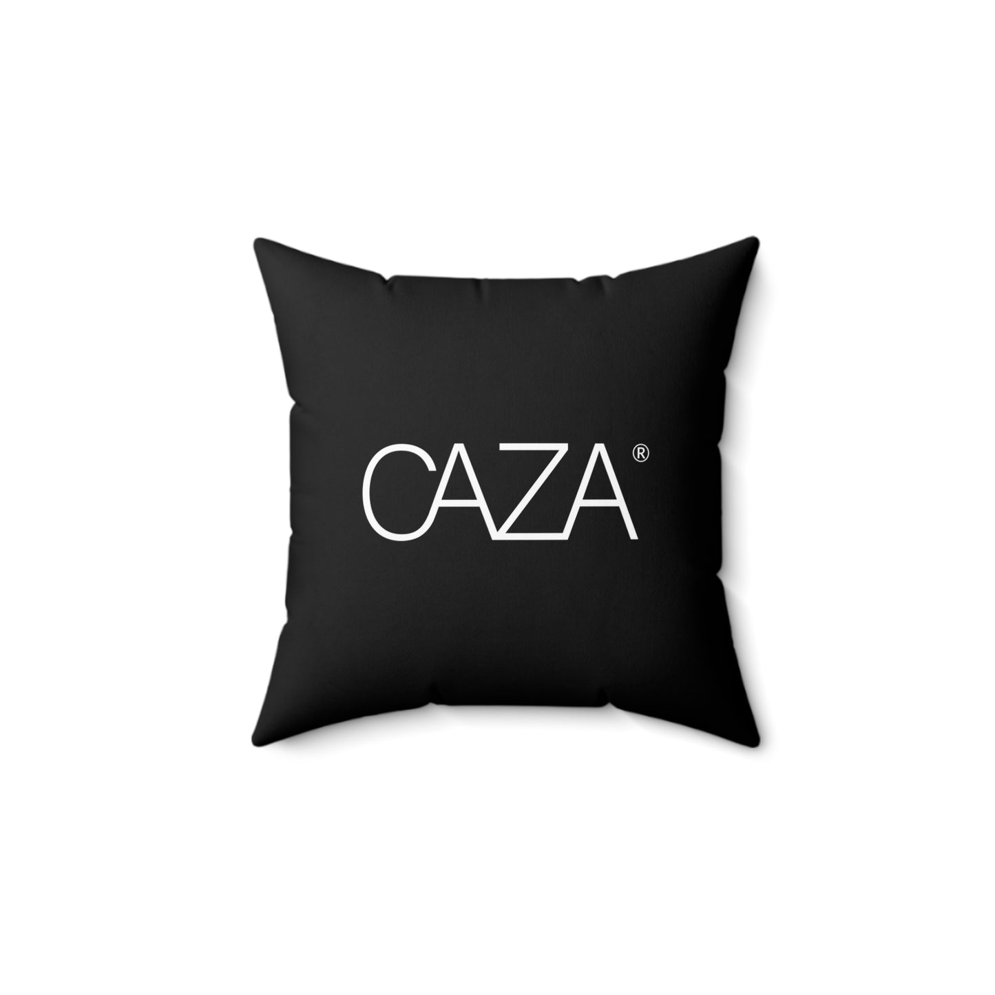 Spun Polyester Square Pillow (Black)