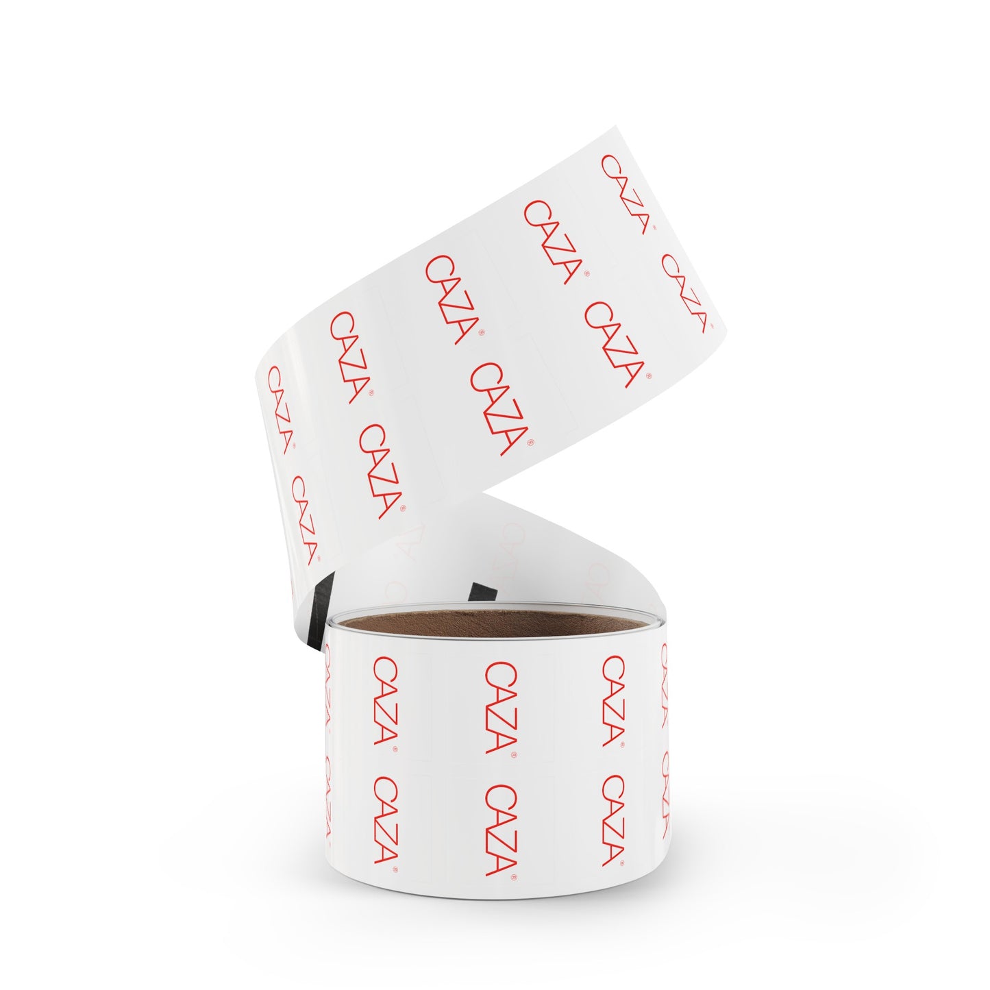 Square Sticker Label Rolls (White)