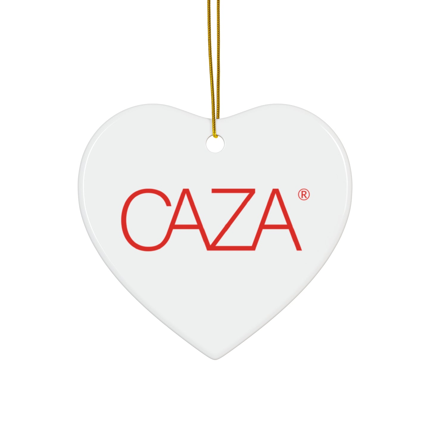 CAZA® Ceramic Ornament (White)