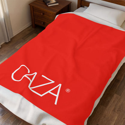 Velveteen Plush Blanket (Red)