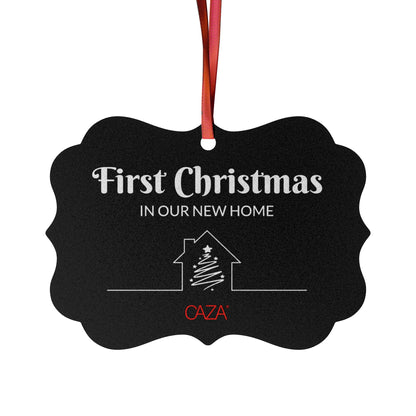 1st Christmas Aluminum Ornaments (Black)