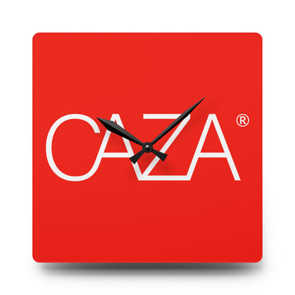 Acrylic Wall Clock (Red)