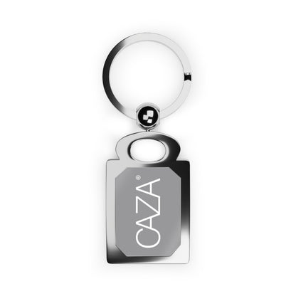 Rectangle Photo Keyring (Grey)