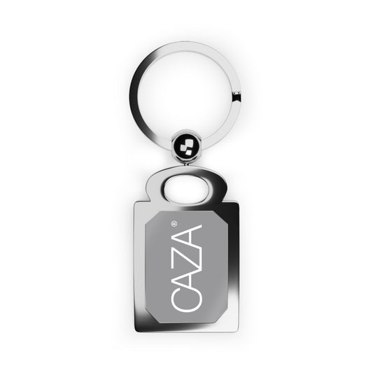 Rectangle Photo Keyring (Grey)
