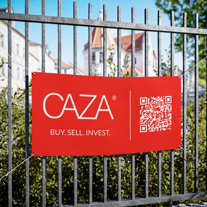 Buy. Sell. Invest. | Vinyl Banners (Red)