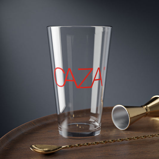 Mixing Glass, 16oz | Red CAZA® Logo