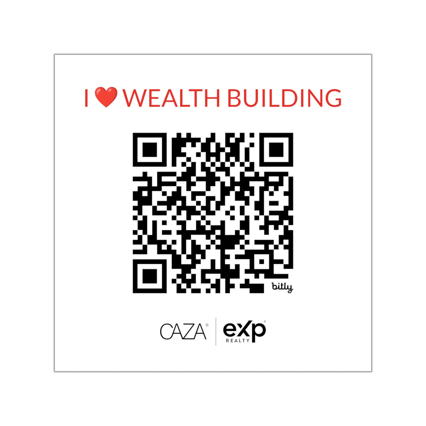 Join CAZA® | Square Vinyl Stickers