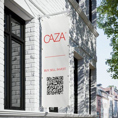 Buy. Sell. Invest. | Vinyl Banners (White)