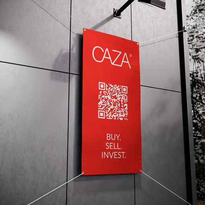 Buy. Sell. Invest. | Vinyl Banners (Red)