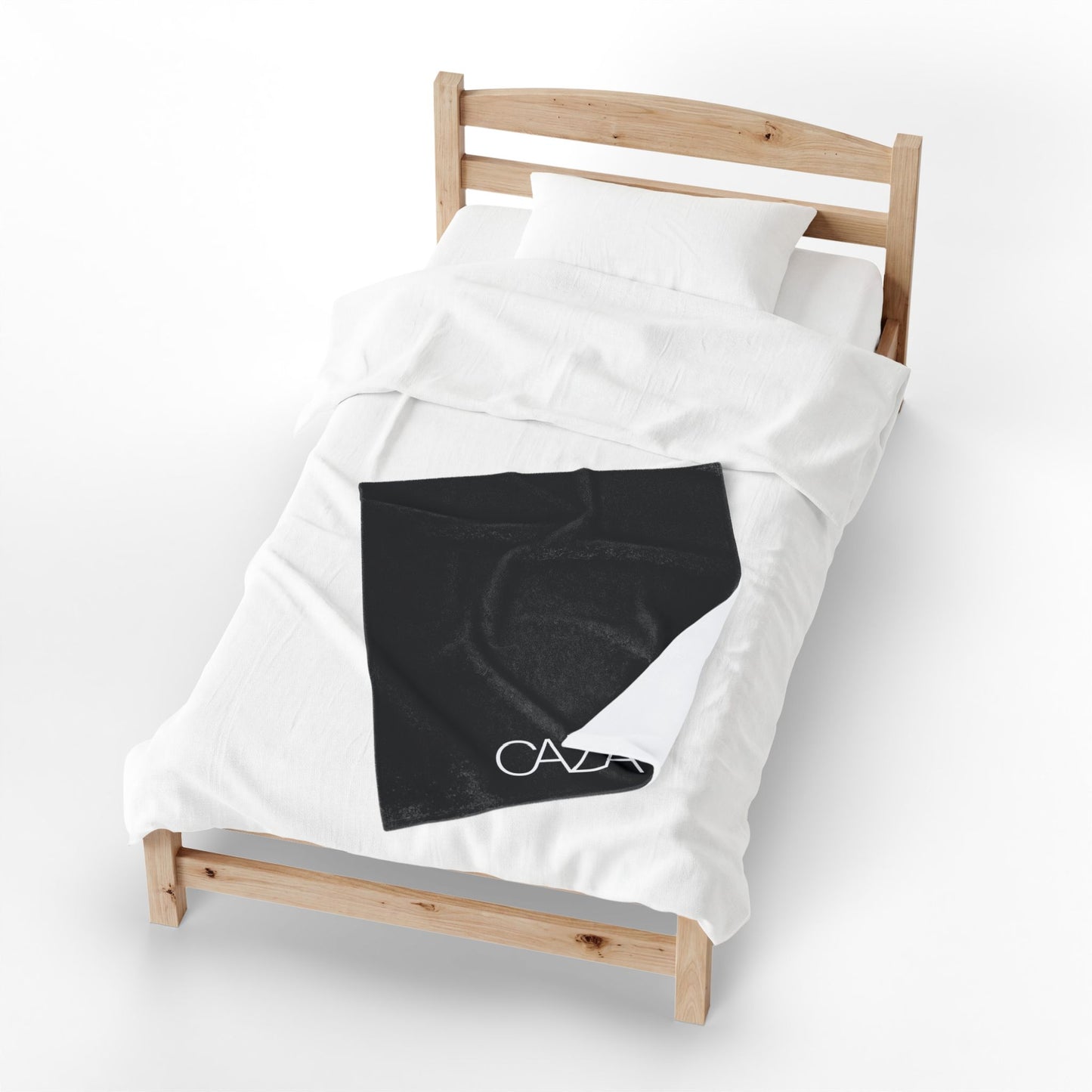 Velveteen Plush Blanket (Black)