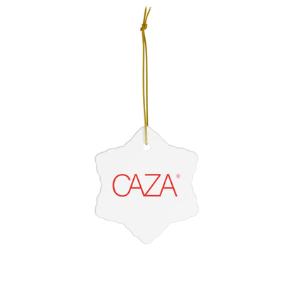 CAZA® Ceramic Ornament (White)