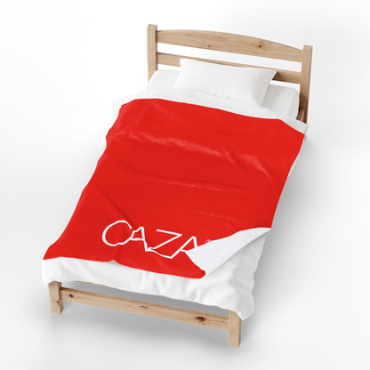 Velveteen Plush Blanket (Red)