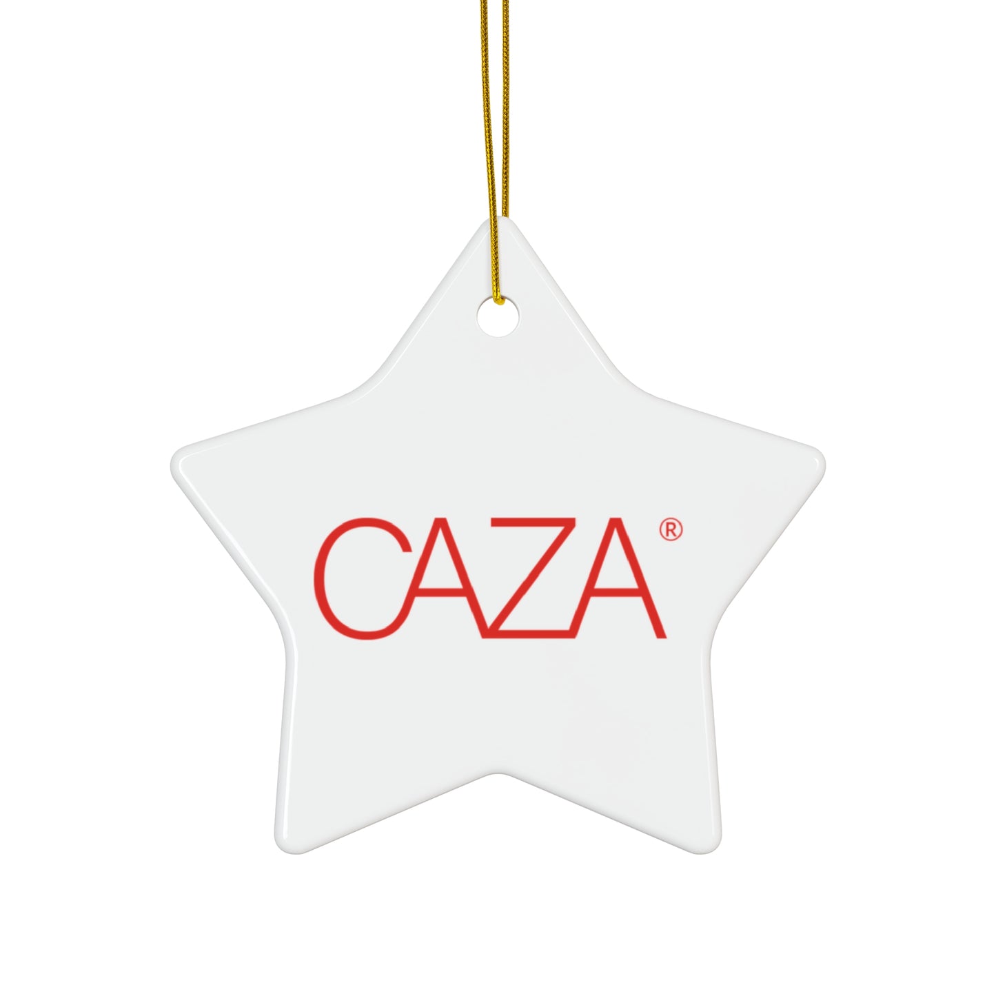 CAZA® Ceramic Ornament (White)