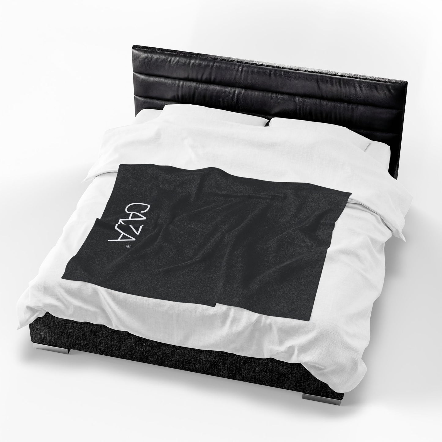 Velveteen Plush Blanket (Black)