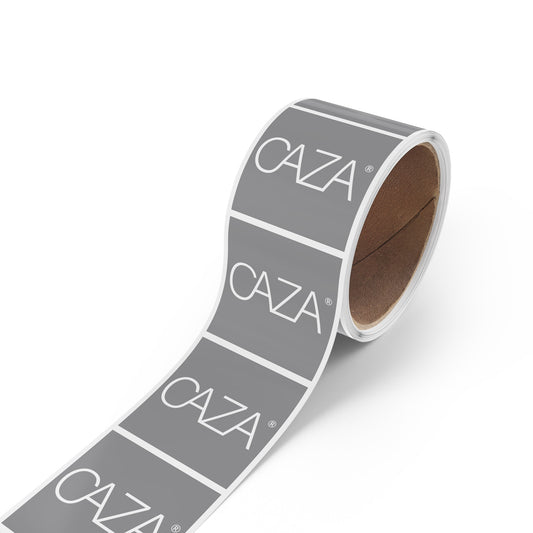 Square Sticker Label Rolls (Grey)