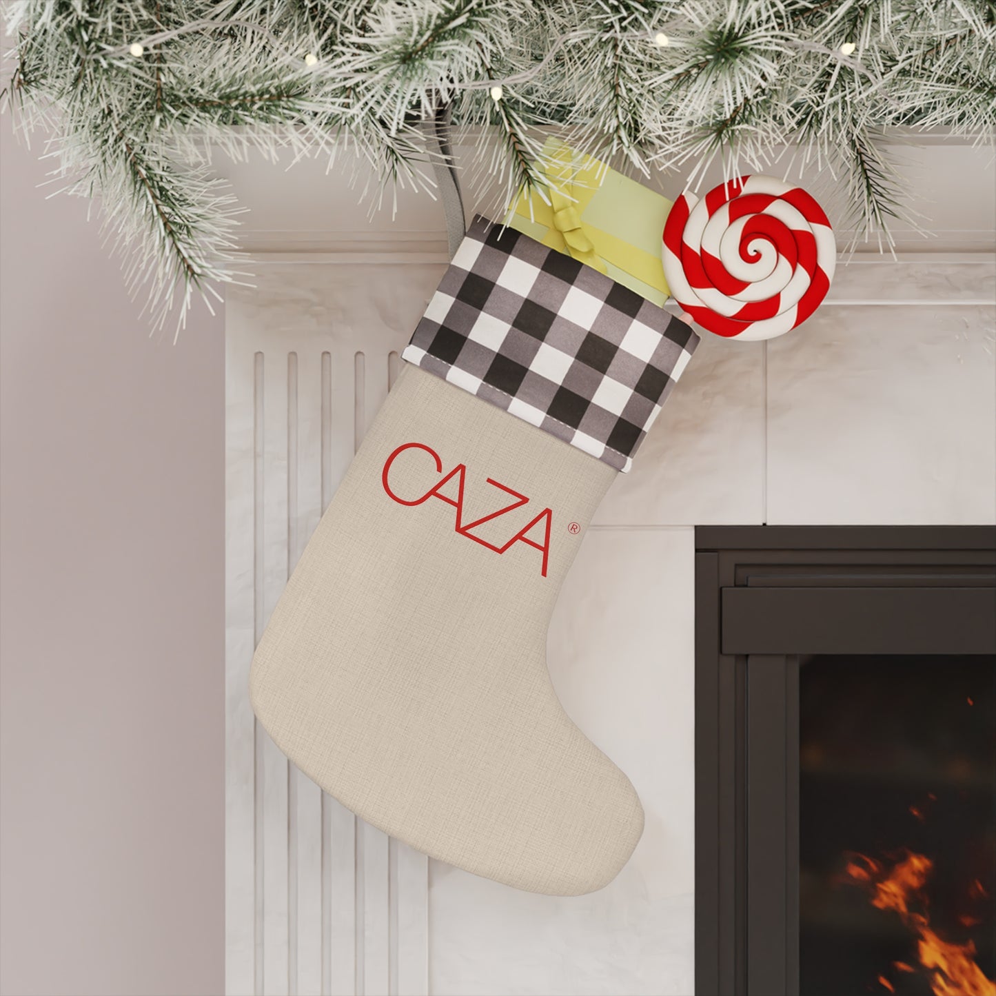 Plaid Christmas Stocking
