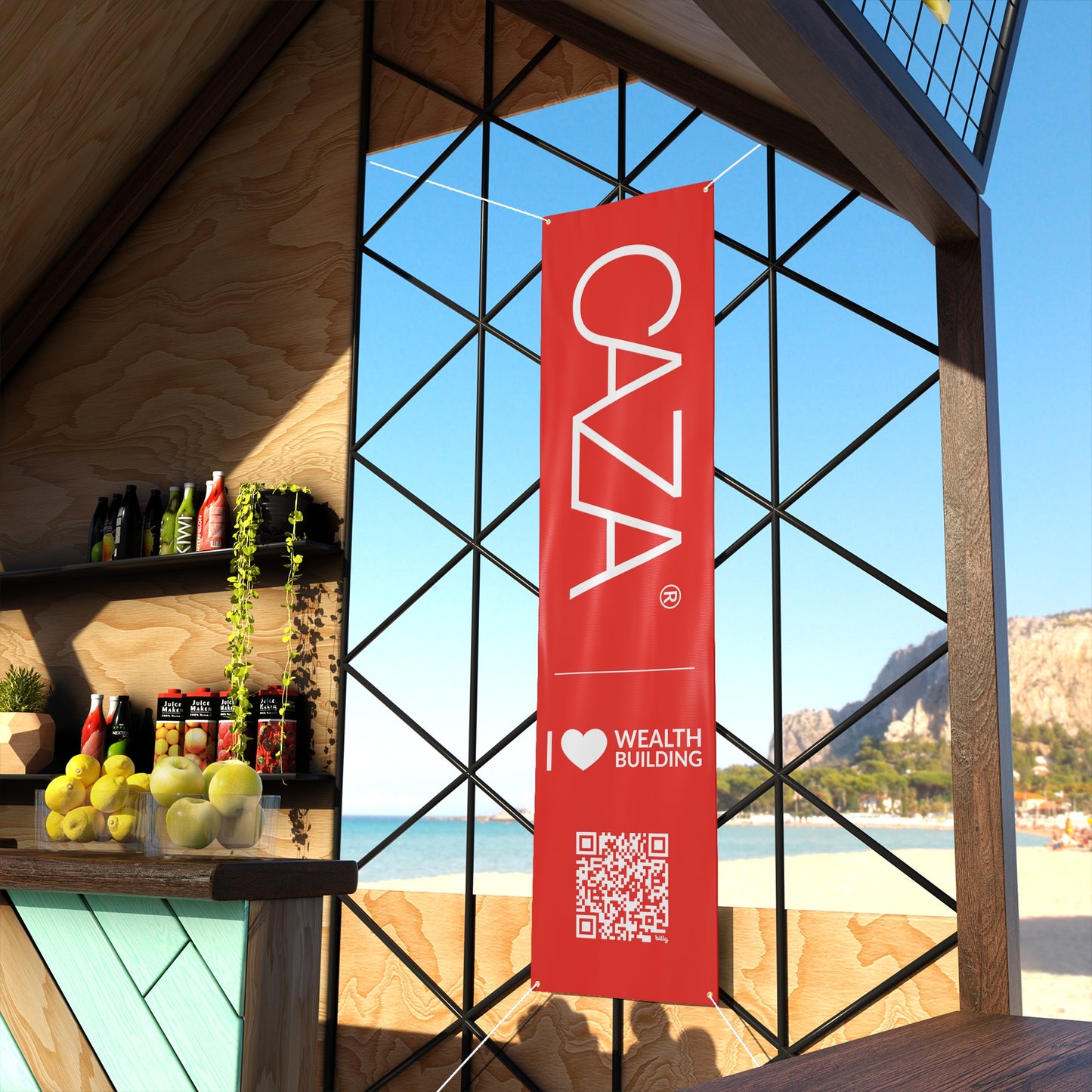 Join CAZA® | Matte Banner (Red)