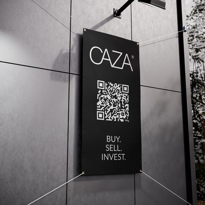 Buy. Sell. Invest. | Vinyl Banners (Black)