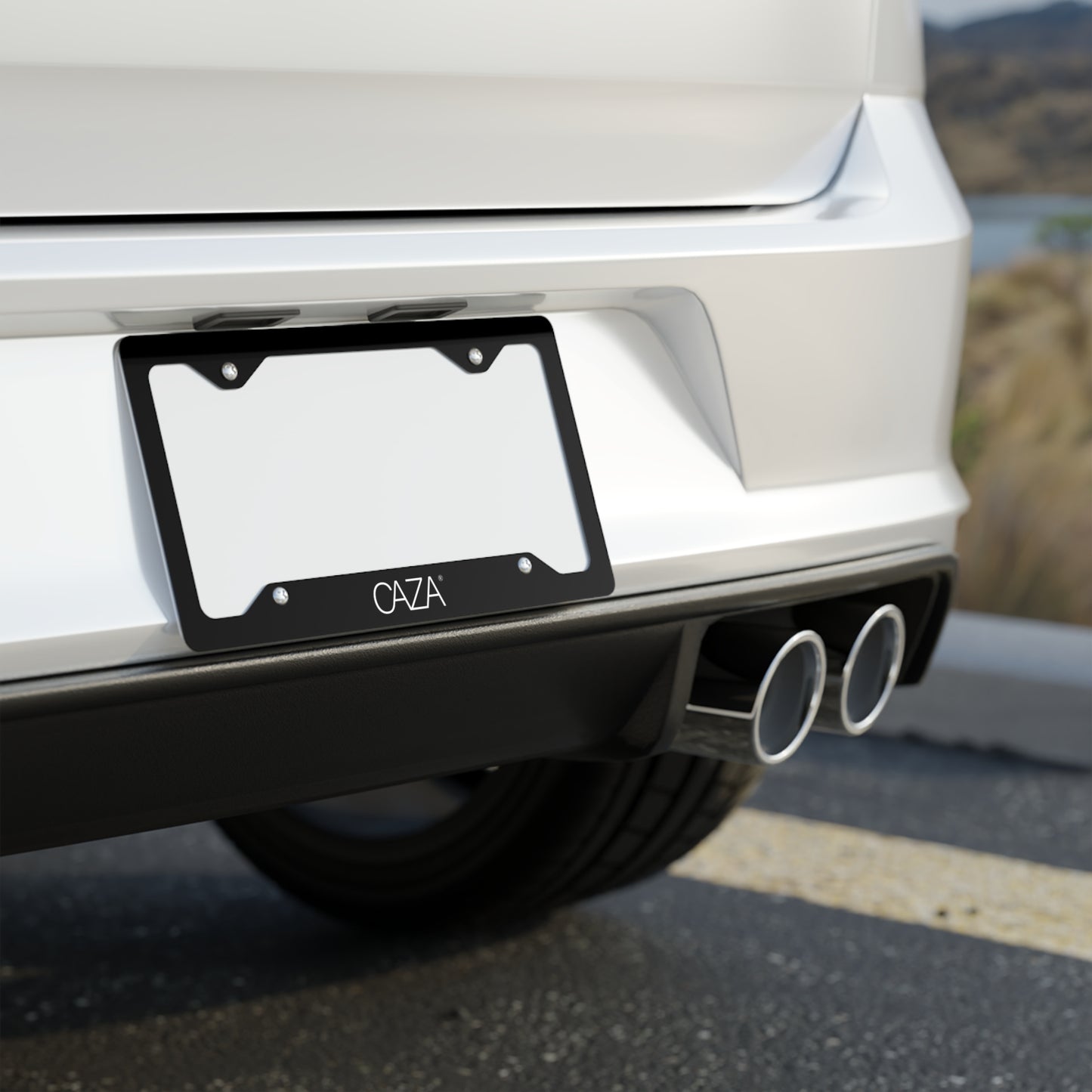 Metal License Plate Frame (Black)