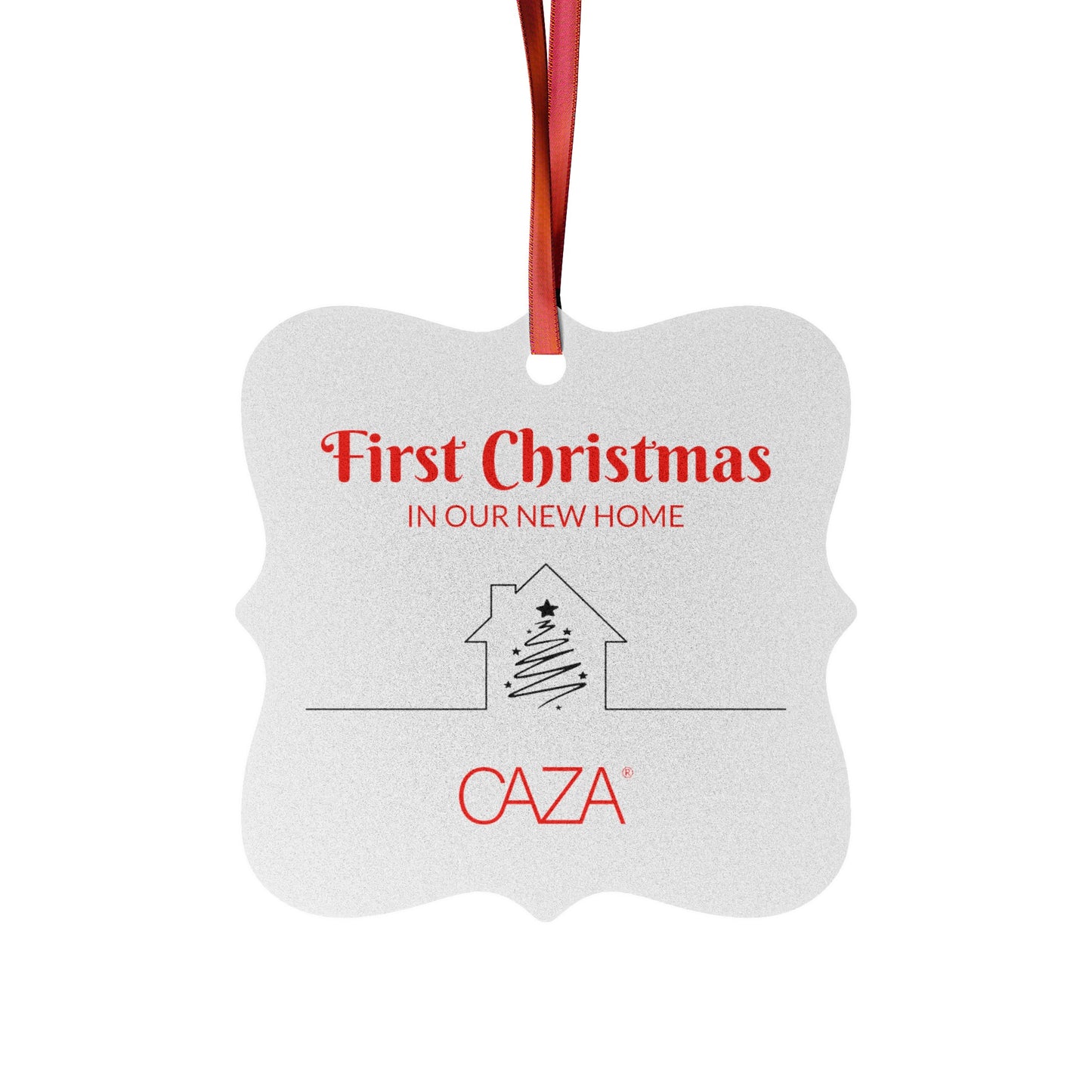1st Christmas Aluminum Ornaments (White)