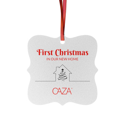 1st Christmas Aluminum Ornaments (White)