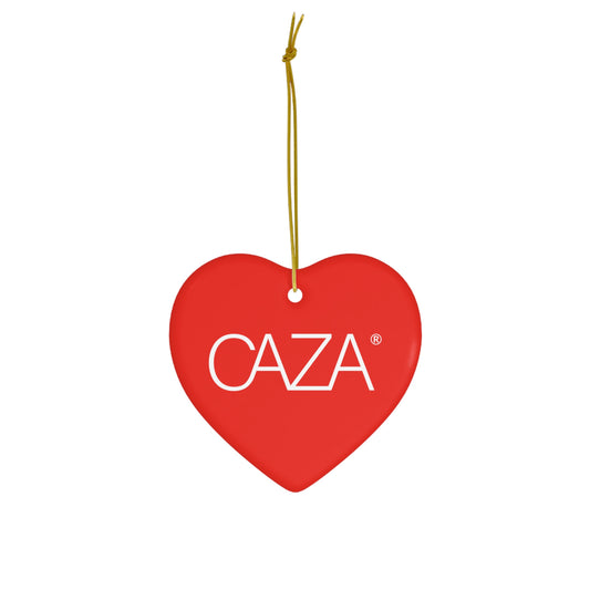 CAZA® Ceramic Ornament (Red)