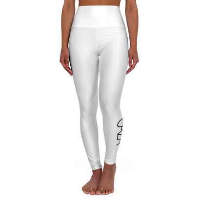 White High Waisted Leggings