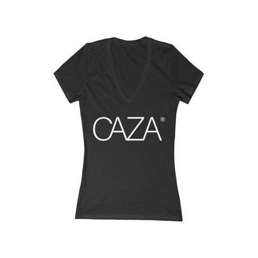 Women's Jersey Short Sleeve Deep V-Neck Tee