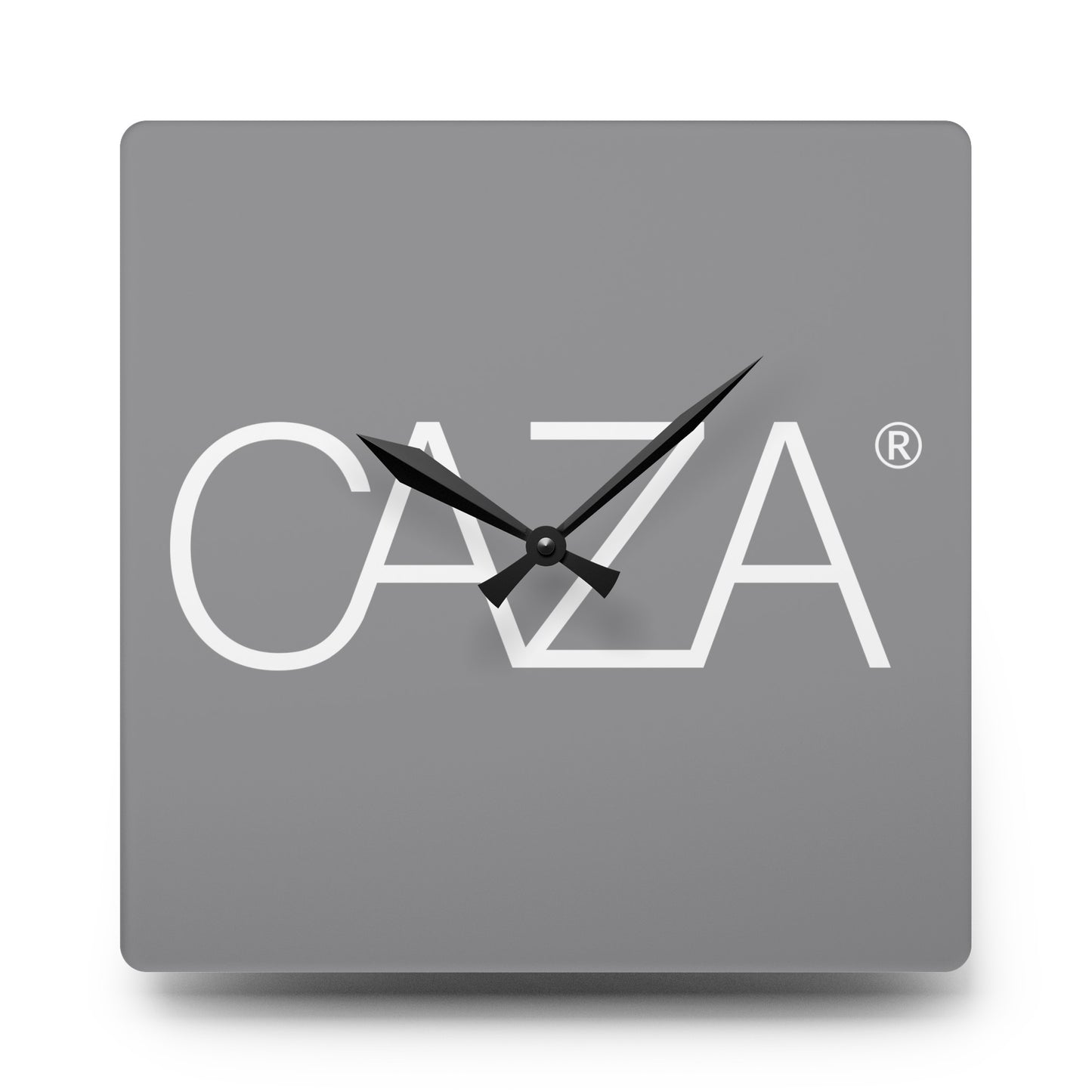 Acrylic Wall Clock (Grey)