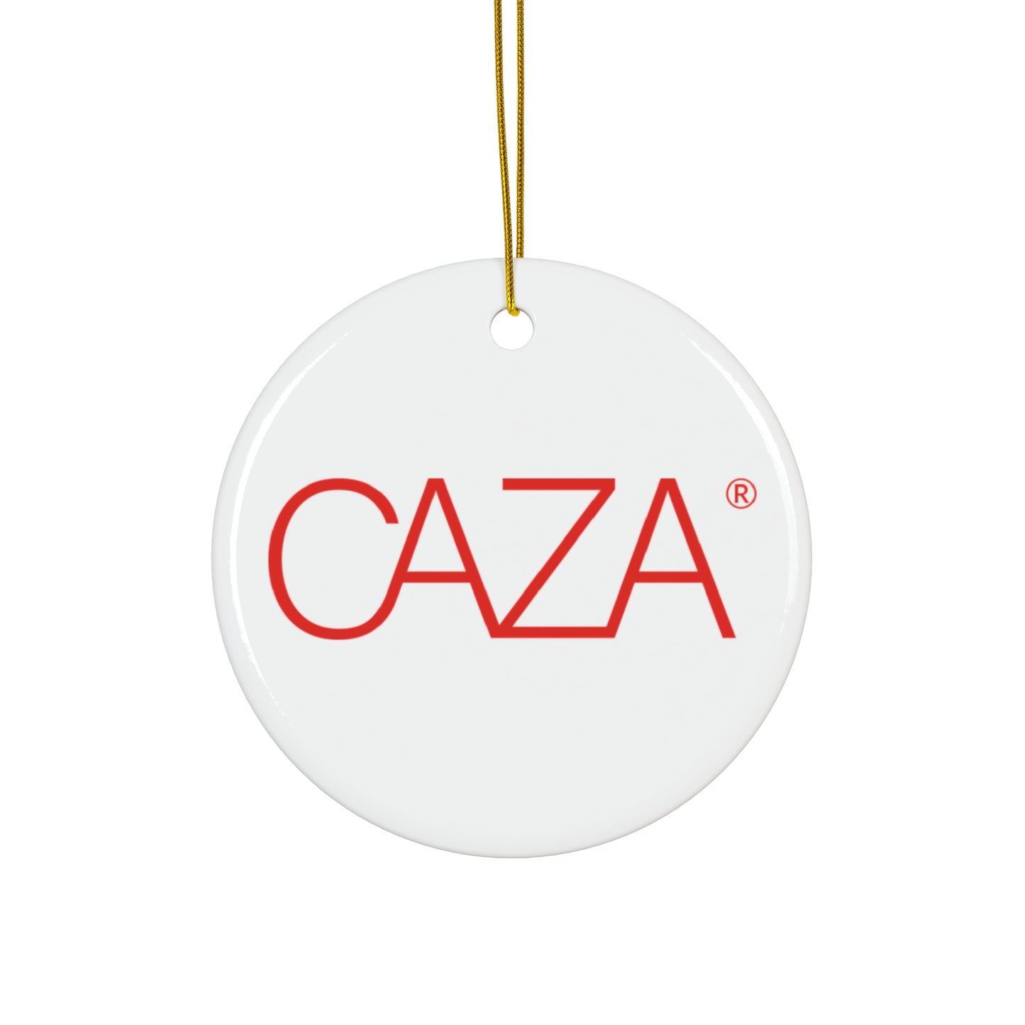 CAZA® Ceramic Ornament (White)