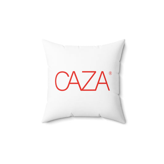 Spun Polyester Square Pillow (White)