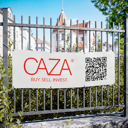 Buy. Sell. Invest. | Vinyl Banners (White)