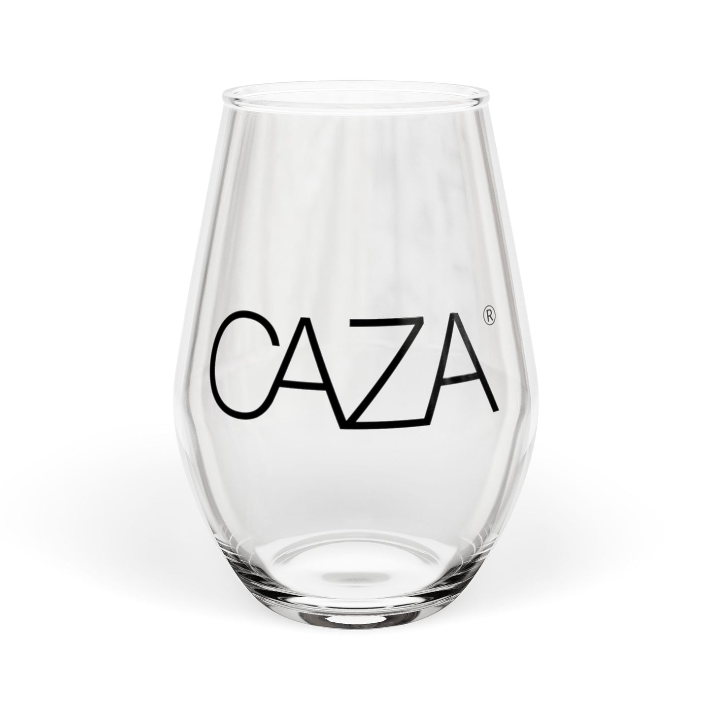 Stemless Wine Glass | Black Logo