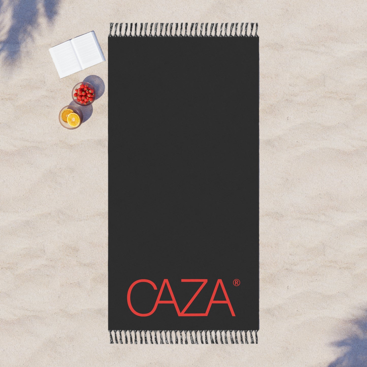 Boho Beach Cloth (Black with Red Logo)
