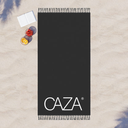 Boho Beach Cloth (Black with White Logo)