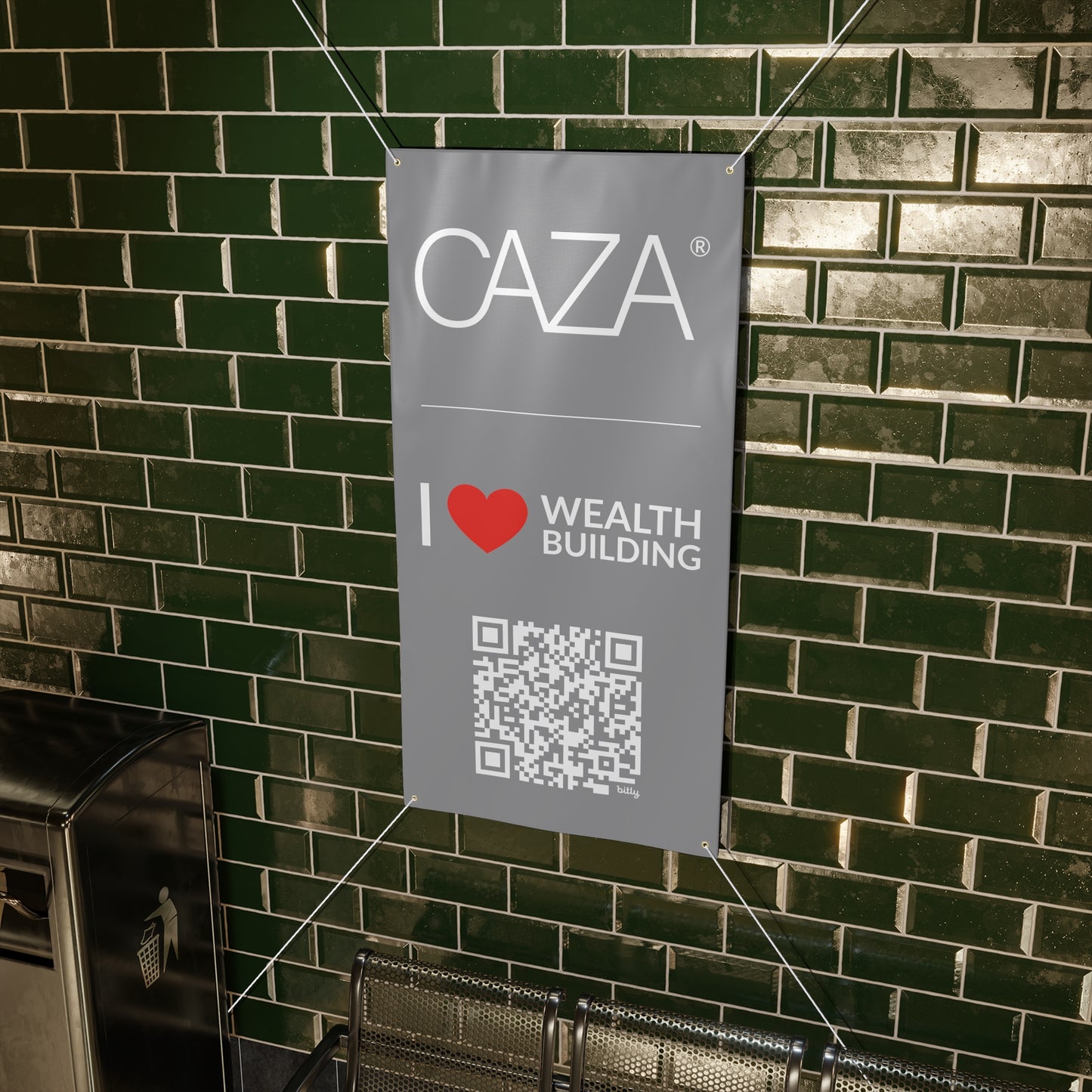 Join CAZA® | Matte Banner (Grey)