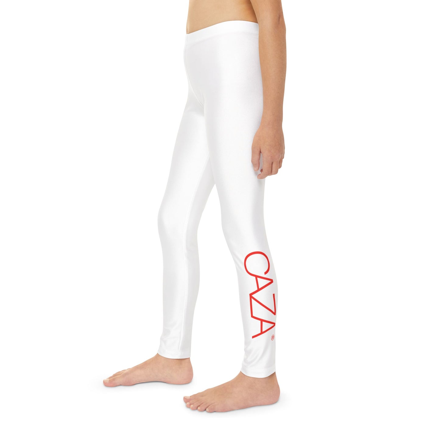 Youth Full-Length Leggings (White)
