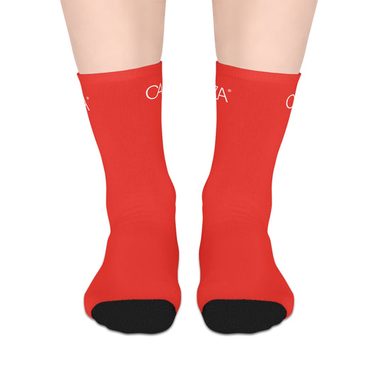 Mid-length Socks (Red)