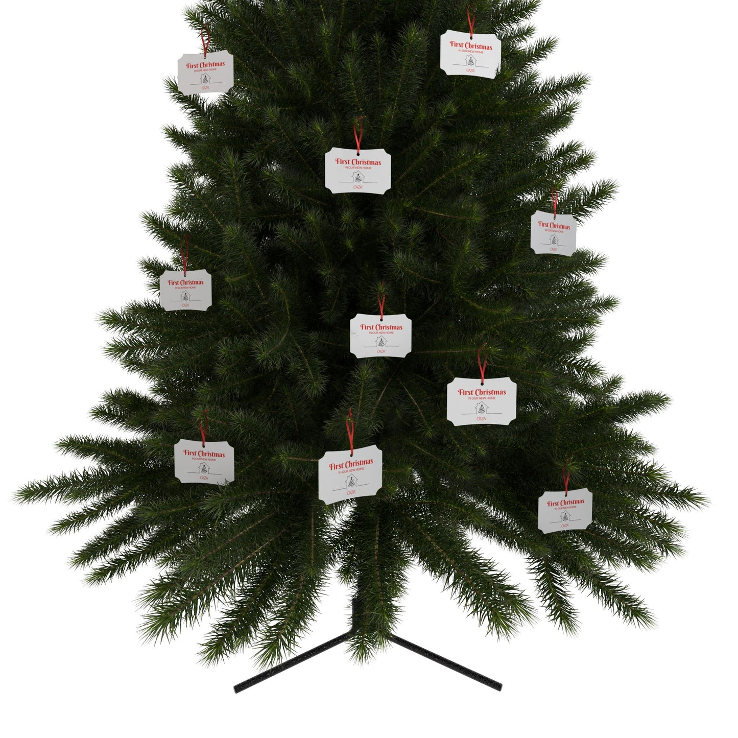 1st Christmas Aluminum Ornaments (White)