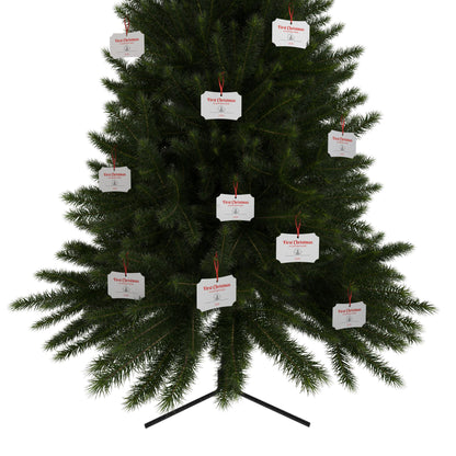 1st Christmas Aluminum Ornaments (White)