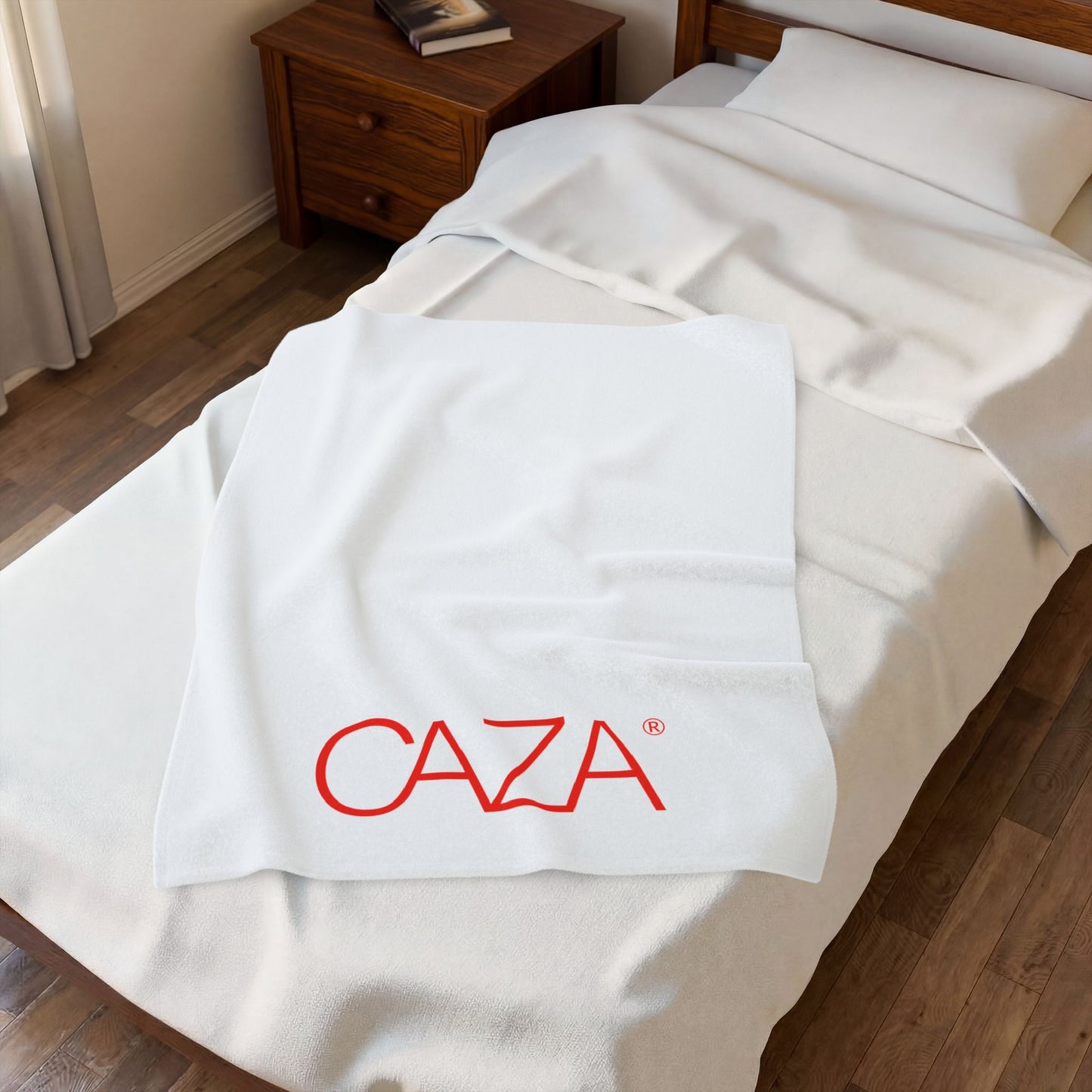 Velveteen Plush Blanket (White)