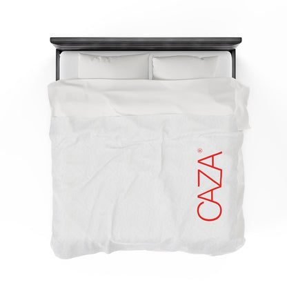Velveteen Plush Blanket (White)