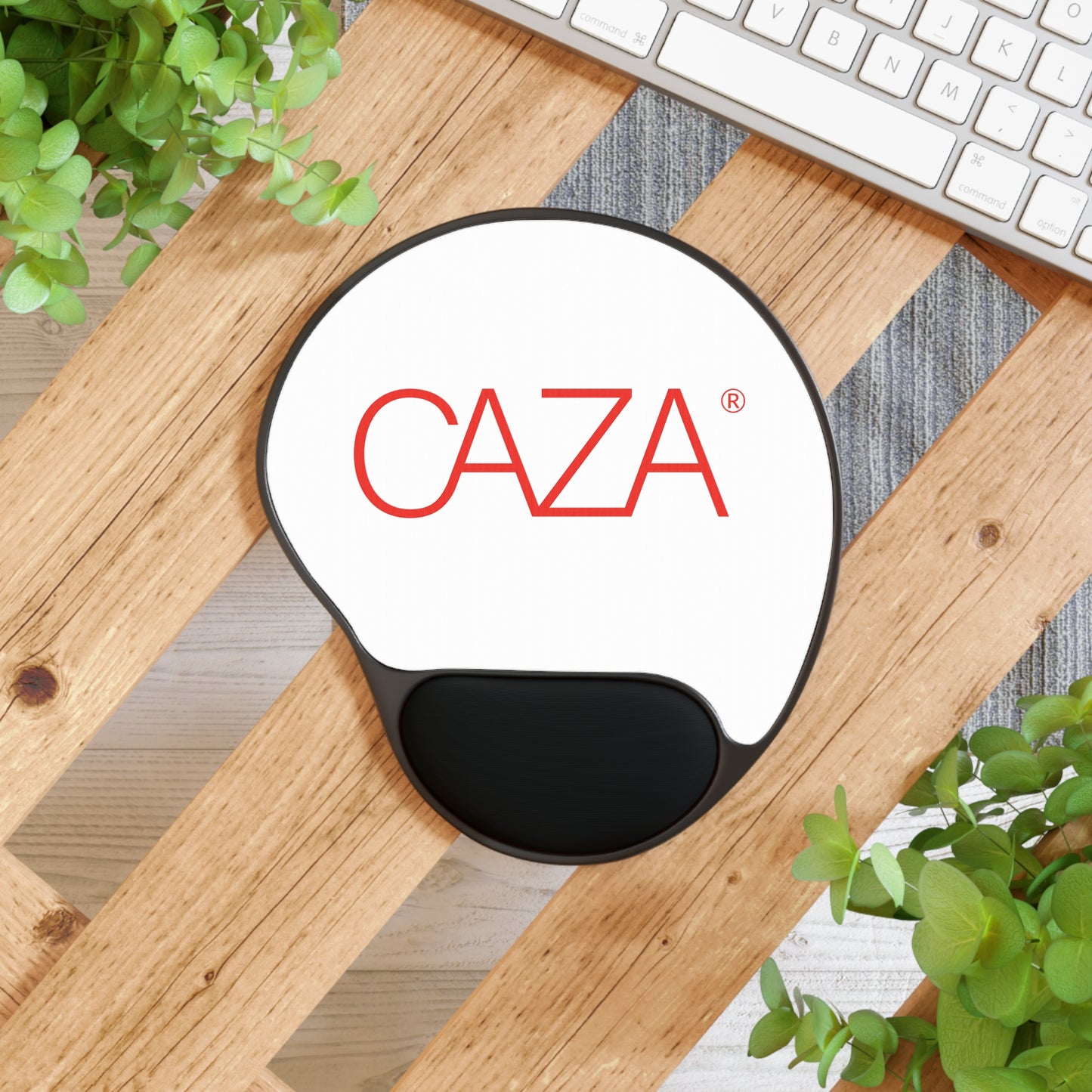 Mouse Pad With Wrist Rest (White)