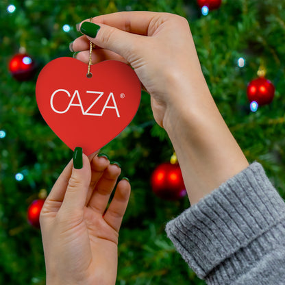 CAZA® Ceramic Ornament (Red)