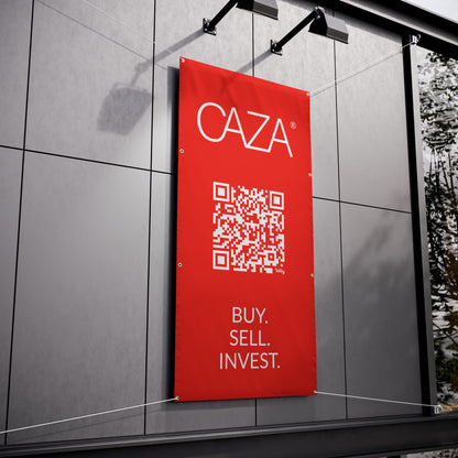 Buy. Sell. Invest. | Vinyl Banners (Red)