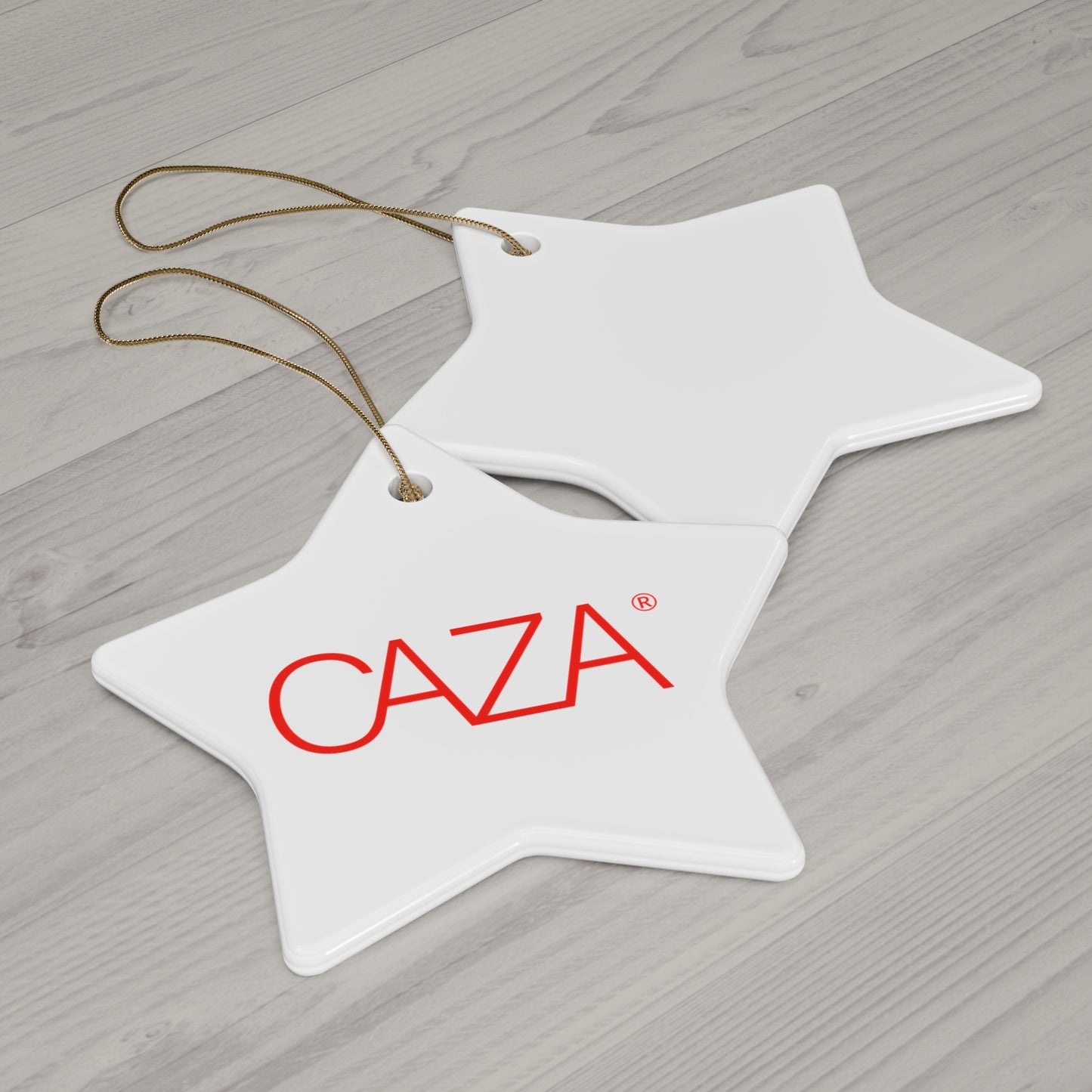 CAZA® Ceramic Ornament (White)
