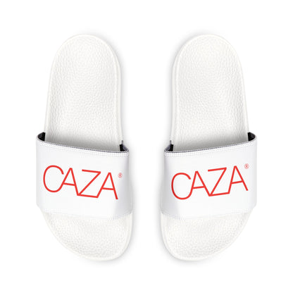 Men's PU Slide Sandals (White)