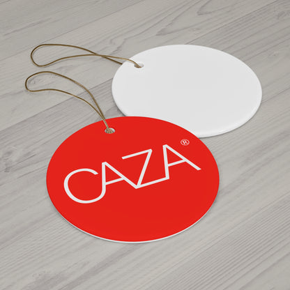 CAZA® Ceramic Ornament (Red)