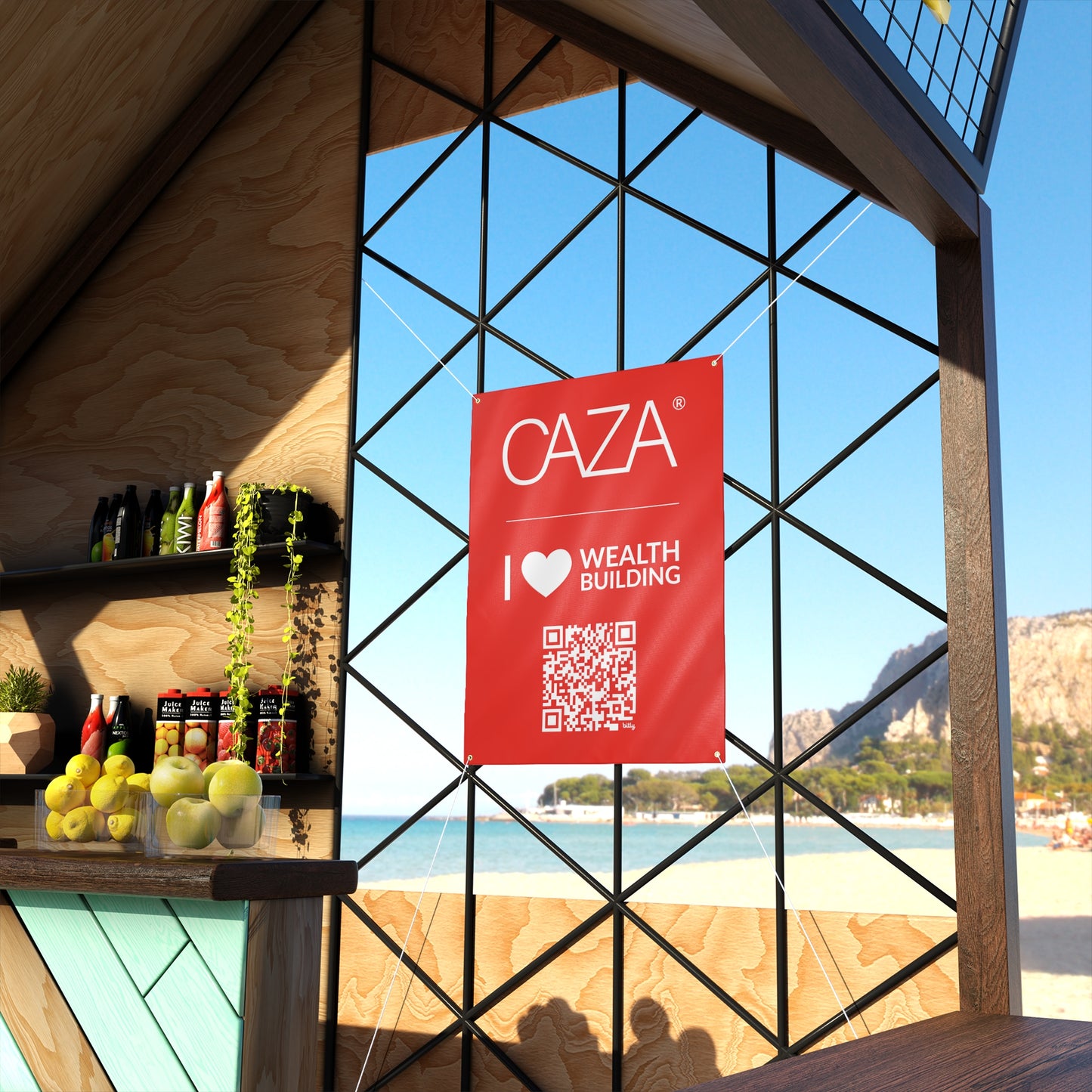 Join CAZA® | Matte Banner (Red)