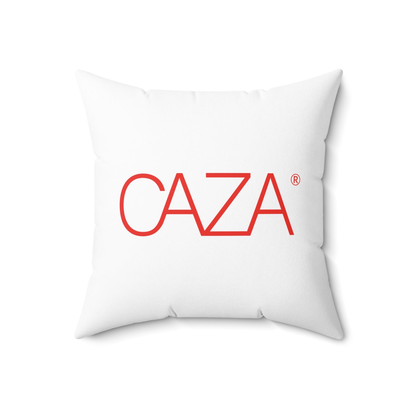 Spun Polyester Square Pillow (White)